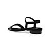 Rocia Black Women Diamante Studded Flat Sandals