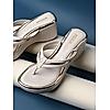 Rocia Cream Women Casual Platform Thongs