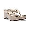 Rocia Cream Women Casual Platform Thongs