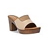 Rocia Beige Women Casual High Block Heel Sandals