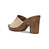 Rocia Beige Women Casual High Block Heel Sandals