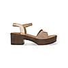 Rocia Beige Women Block Heel Sandals