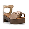 Rocia Beige Women Block Heel Sandals