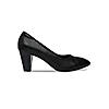 Rocia Black Women Stacking Heel Pumps