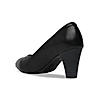 Rocia Black Women Stacking Heel Pumps