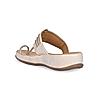 Rocia Light Gold Women Stitch Down Comfortable Kolhapuris