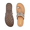 Rocia Light Gold Women Stitch Down Comfortable Kolhapuris