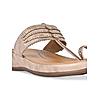 Rocia Rose Gold Women Stitch Down Comfortable Kolhapuris