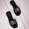 Rocia Black Women Textured Buckled Sliders