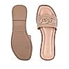 Rocia Nude Women Textured Buckled Sliders