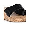 Rocia Black Women Casual Wedge Sandals