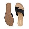 Rocia Black Women Casual Wedge Sandals