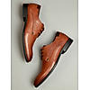 ID MENS TAN SHOES FORMAL LACE-UP