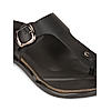 Regal Black Men Casual Leather Sandals