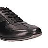 BUGATTI BLACK MEN THORELLO LACE-UP SNEAKERS