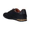 BUGATTI BLACK MEN TREVOR LACE-UP SNEAKERS