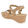 ROCIA Beige Women Patent Wedge Sandals