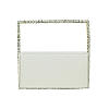 Rocia By Regal Gold Women Crystal Handle Party Clutch