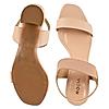 Rocia Beige Women Block Heel Sandals