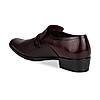 Regal Mens Maroon Textured Leather Formal shoes
