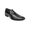 Regal Mens Black Textured Leather Formal shoes