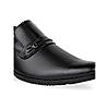 Regal Mens Black Textured Leather Formal shoes