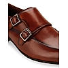 Imperio Tan Men Double Monk Strap Leather Shoes