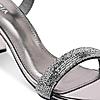 Rocia Gun Metal Women Diamante Block Heel Stilettos