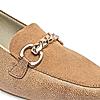 Rocia Camel Women Chain Embellished Loafers