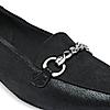 Rocia Black Women Chain Embellished Loafers