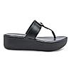 Rocia Black Women Casual Wedge Sandals