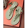 Sole Threads Womens Green Summer Sandals
