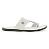 Regal White Mens Leather Sandals