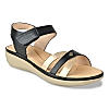 Rocia Black Women Comfort Flat Sandals