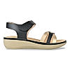 Rocia Black Women Comfort Flat Sandals