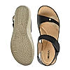 Rocia Black Women Comfort Flat Sandals