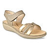 Rocia Khaki Women Comfort Flat Sandals