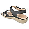 Rocia Black Women Comfort Flat Sandals