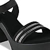 Rocia Black Women High Platform Sandals