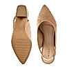 Rocia Beige Women Suede Sling Backs