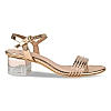 Rocia Rose Gold Women Vinyl Block Heel Sandal