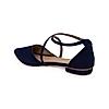 Rocia Blue Women's Cross Strap Ballerinas