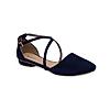 Rocia Blue Women's Cross Strap Ballerinas