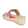 Rocia Red Women Hand Embroidered Wedges