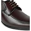 Regal Maroon Men Textured Leather Formal Lace Ups