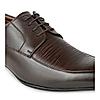 Regal Brown Men Textured Leather Lace Ups