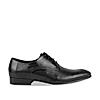 Imperio Black Men Textured Leather Formal Lace Ups
