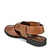 Imperio Tan Men Woven Leather Slip On Sandals
