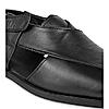 Regal Black Men Leather Slip On Sandals