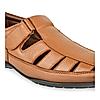 Regal Tan Men Flexible Leather Sandals
